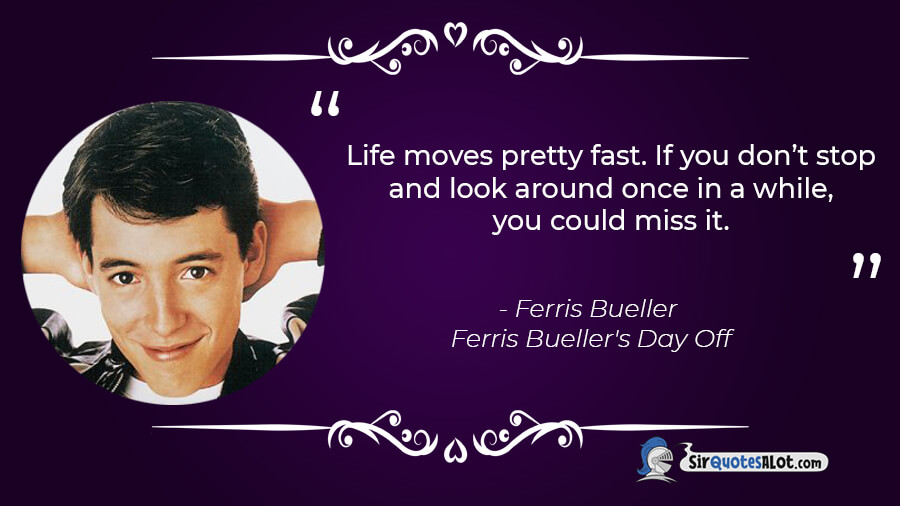 Ferris Buller's Day Off - When Cameron was in Egypt's Land  Favorite movie  quotes, Day off quotes, Ferris bueller's day off